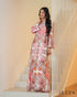 Printed Satin A-Line Dress 71061